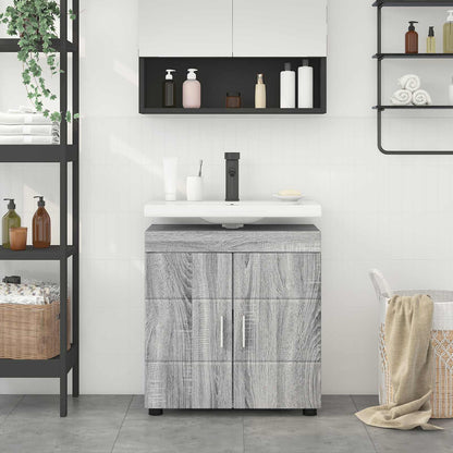 vidaXL Bathroom Cabinet Set TULUM Grey Sonoma 60 x 34 x 63 cm