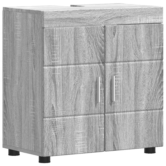 vidaXL Bathroom Cabinet Set TULUM Grey Sonoma 60 x 34 x 63 cm