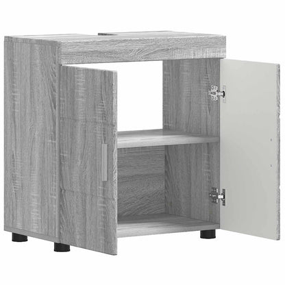 vidaXL Bathroom Cabinet Set TULUM Grey Sonoma 60 x 34 x 63 cm