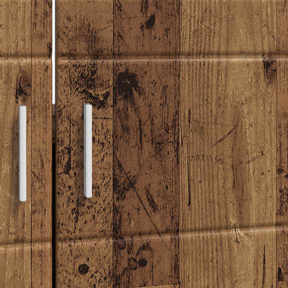 vidaXL Bathroom Cabinet Set TULUM Old Wood 60 x 34 x 63 cm
