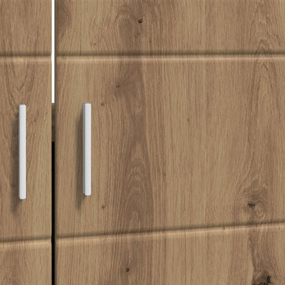 vidaXL Bathroom Cabinet Set TULUM Artisan Oak 60 x 34 x 63 cm
