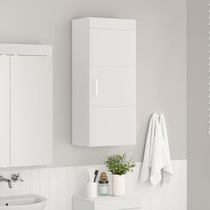vidaXL Bathroom Wall Cabinet with Shelf TULUM White 37 x 24.5 x 86 cm