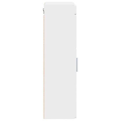 vidaXL Bathroom Wall Cabinet with Shelf TULUM White 37 x 24.5 x 86 cm