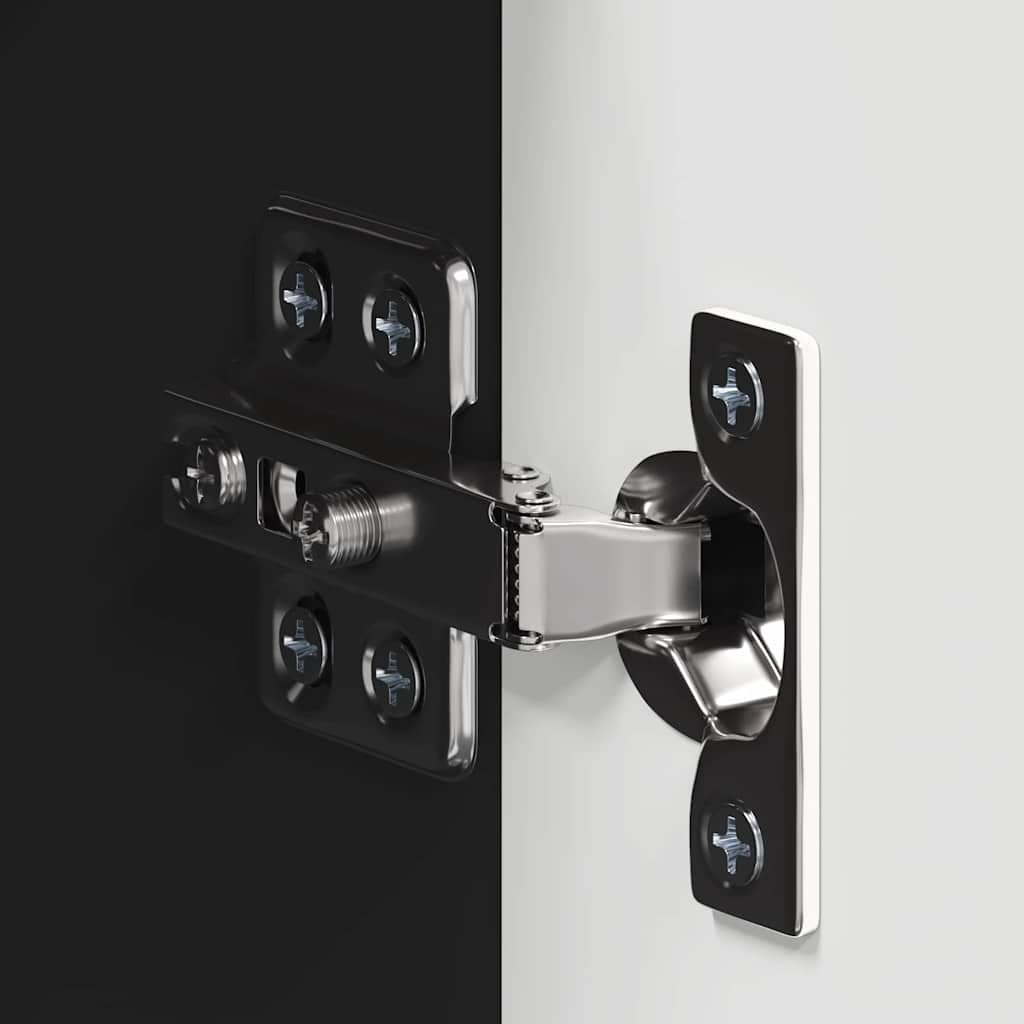 vidaXL Bathroom Wall Cabinet with Shelf TULUM Black 37 x 24.5 x 86 cm