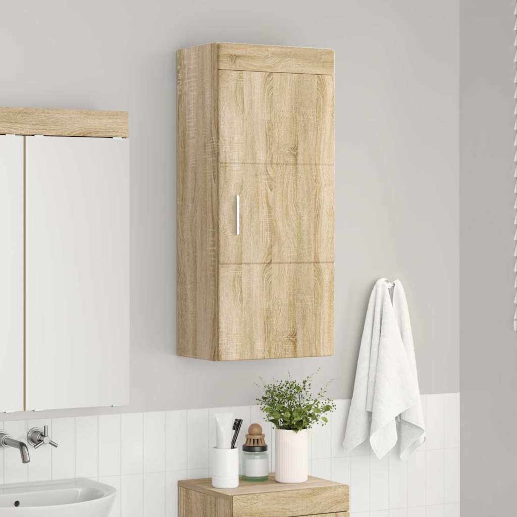 vidaXL Bathroom Wall Cabinet TULUM Sonoma Oak 37 x 24.5 x 86 cm