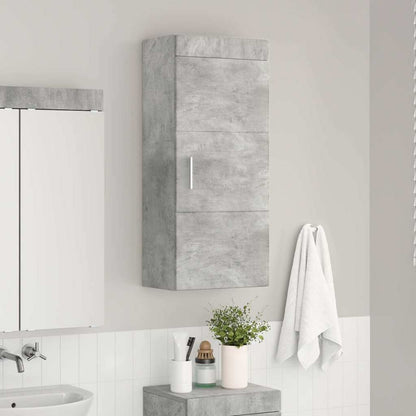 vidaXL Bathroom Wall Cabinet TULUM Concrete Grey 37 x 24.5 x 86 cm