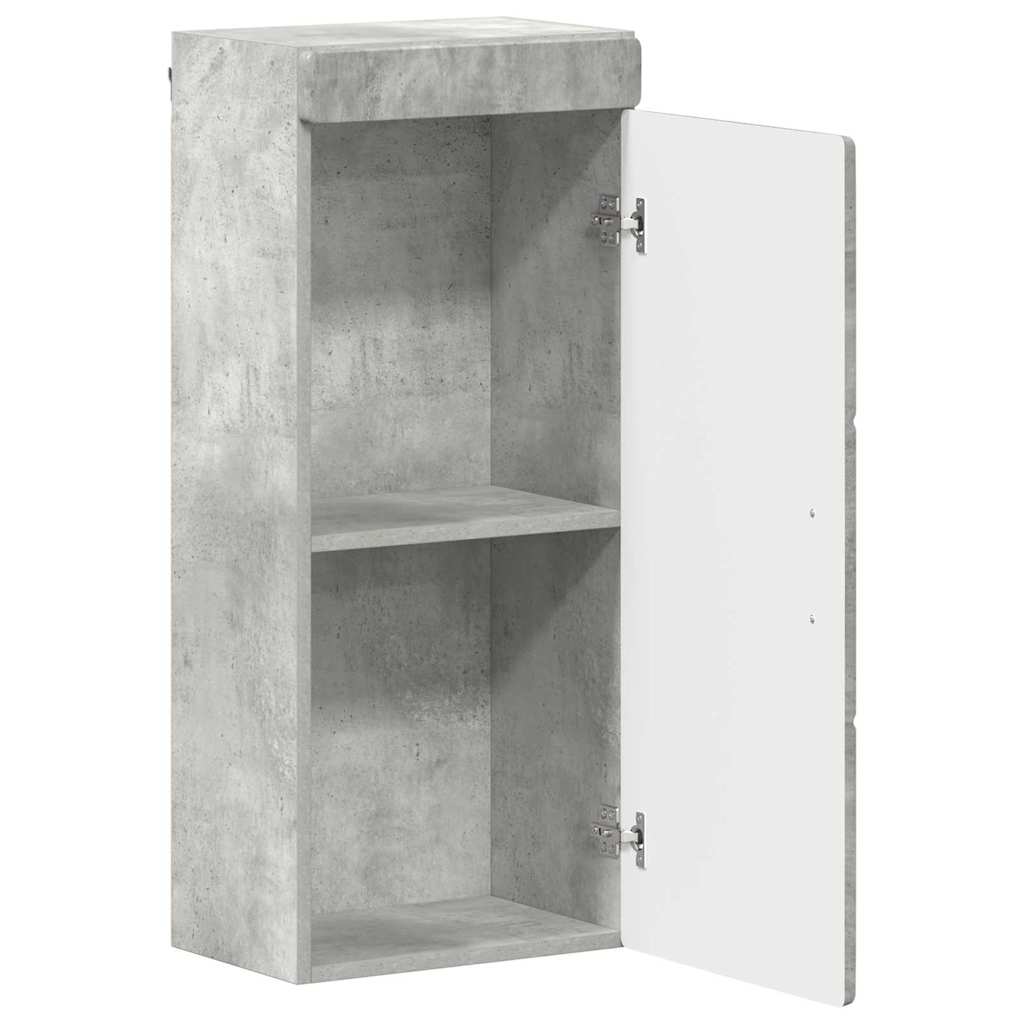 vidaXL Bathroom Wall Cabinet TULUM Concrete Grey 37 x 24.5 x 86 cm