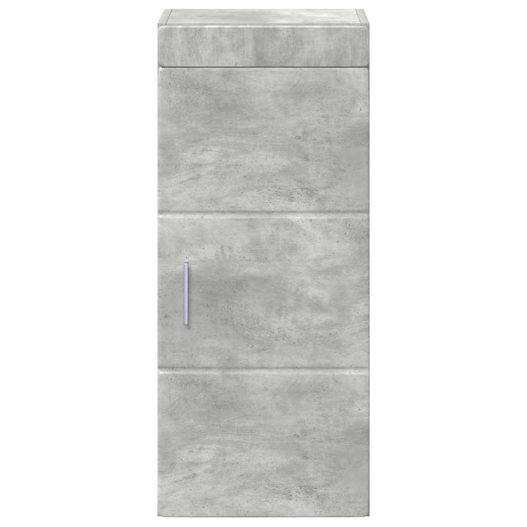 vidaXL Bathroom Wall Cabinet TULUM Concrete Grey 37 x 24.5 x 86 cm