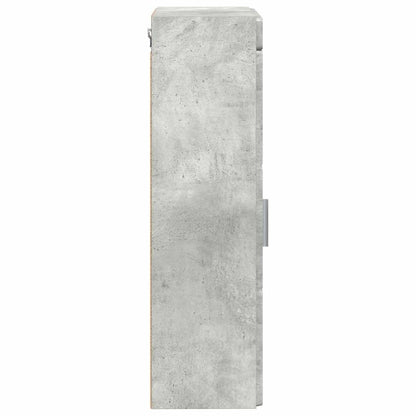 vidaXL Bathroom Wall Cabinet TULUM Concrete Grey 37 x 24.5 x 86 cm