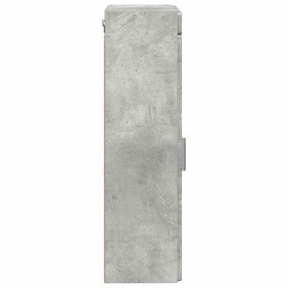 vidaXL Bathroom Wall Cabinet TULUM Concrete Grey 37 x 24.5 x 86 cm
