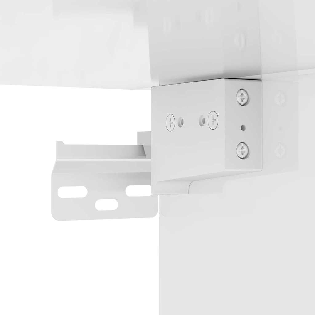 vidaXL Bathroom Wall Cabinet TULUM High Gloss White 37 x 24.5 x 86 cm