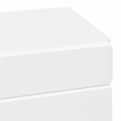 vidaXL Bathroom Wall Cabinet TULUM High Gloss White 37 x 24.5 x 86 cm