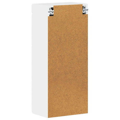 vidaXL Bathroom Wall Cabinet TULUM High Gloss White 37 x 24.5 x 86 cm
