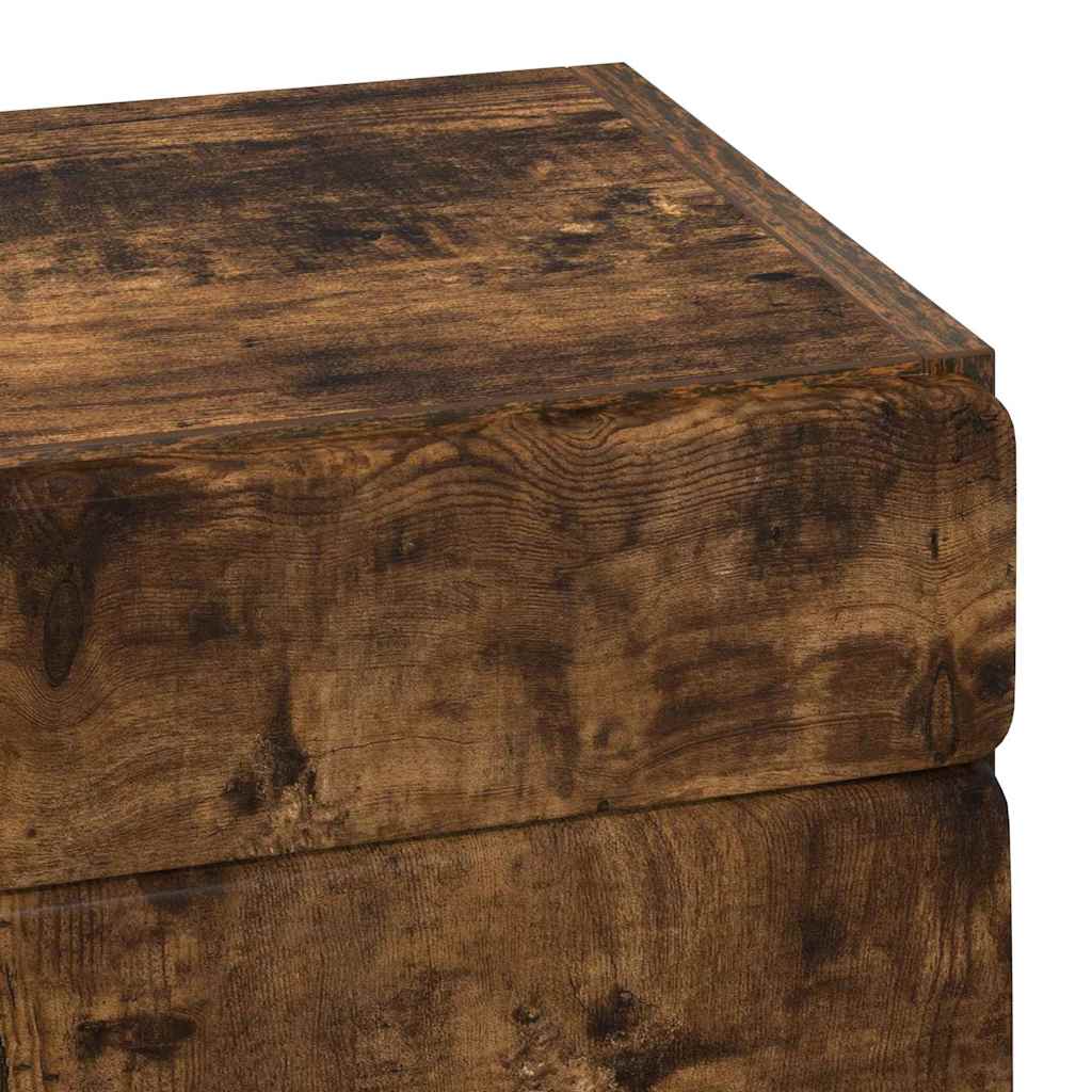 vidaXL Bathroom Wall Cabinet TULUM Smoked Oak 37 x 24.5 x 86 cm