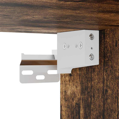 vidaXL Bathroom Wall Cabinet TULUM Smoked Oak 37 x 24.5 x 86 cm