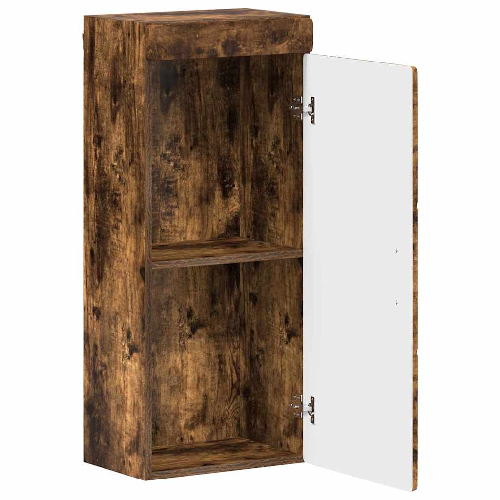 vidaXL Bathroom Wall Cabinet TULUM Smoked Oak 37 x 24.5 x 86 cm