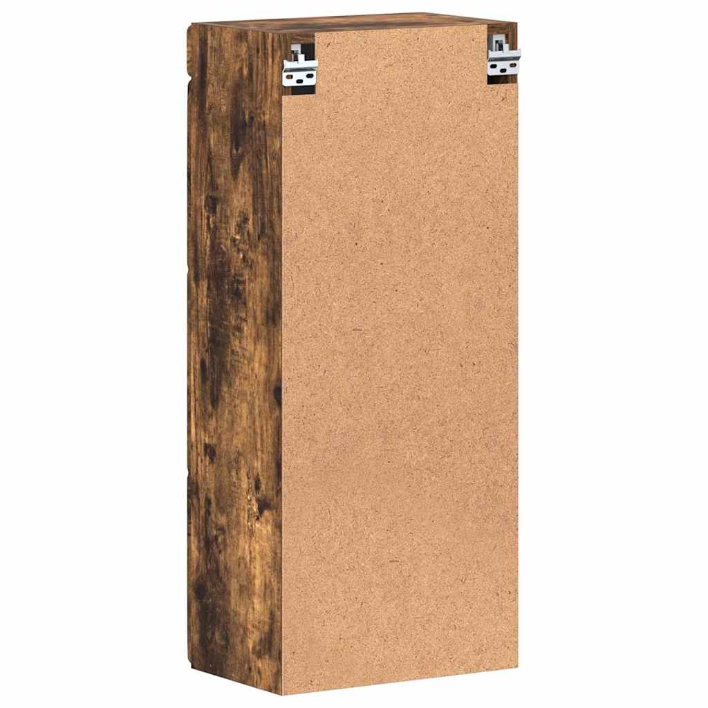 vidaXL Bathroom Wall Cabinet TULUM Smoked Oak 37 x 24.5 x 86 cm
