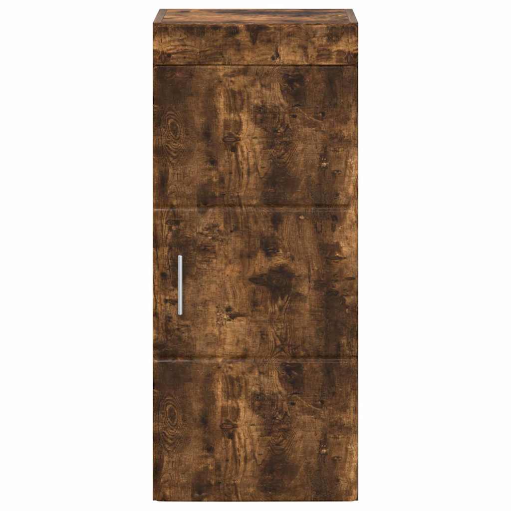 vidaXL Bathroom Wall Cabinet TULUM Smoked Oak 37 x 24.5 x 86 cm