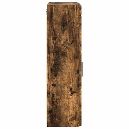 vidaXL Bathroom Wall Cabinet TULUM Smoked Oak 37 x 24.5 x 86 cm