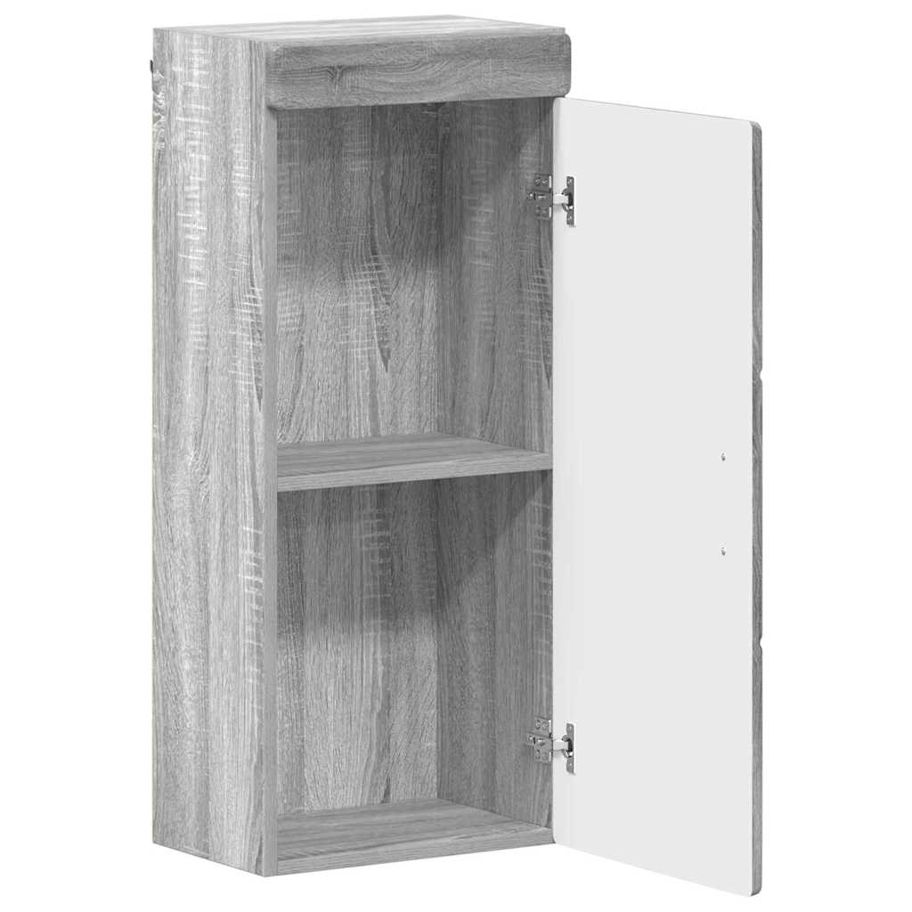 vidaXL Bathroom Wall Cabinet TULUM Grey Sonoma 37 x 24.5 x 86 cm
