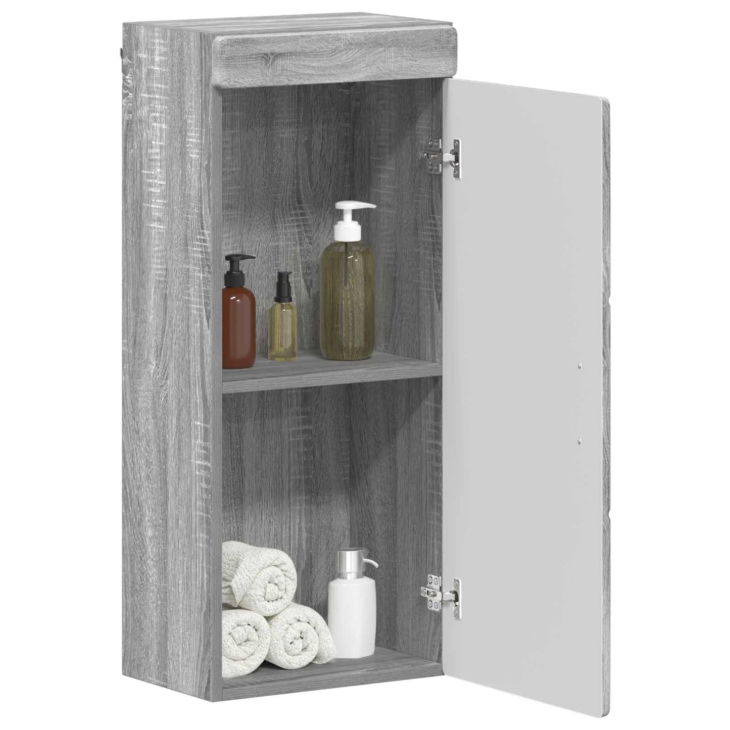 vidaXL Bathroom Wall Cabinet TULUM Grey Sonoma 37 x 24.5 x 86 cm