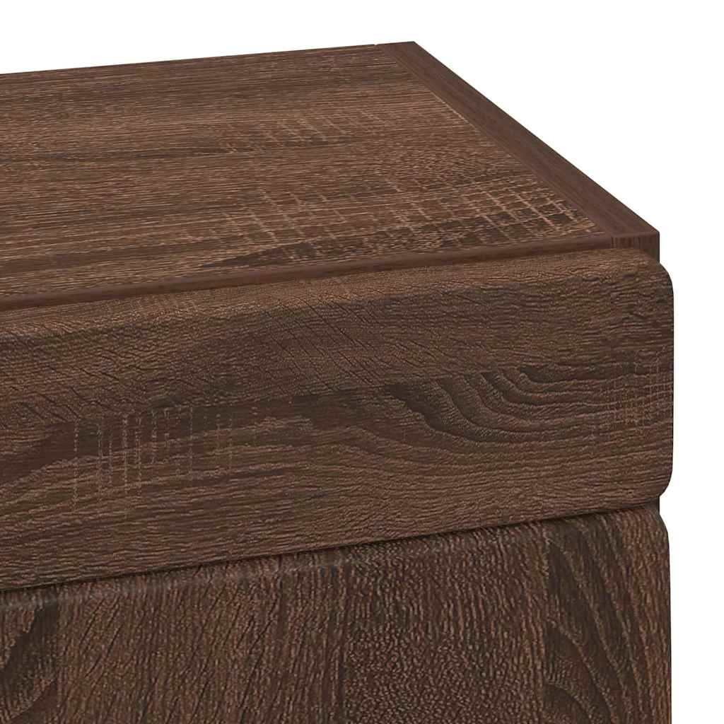 vidaXL Bathroom Wall Cabinet TULUM Brown Oak 37 x 24.5 x 86 cm