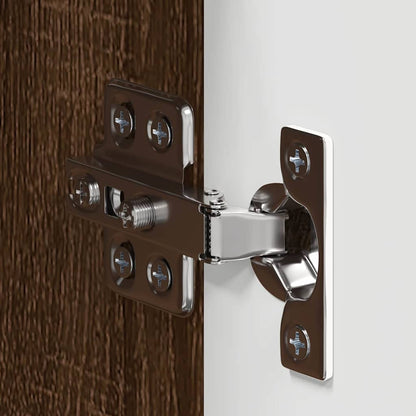 vidaXL Bathroom Wall Cabinet TULUM Brown Oak 37 x 24.5 x 86 cm