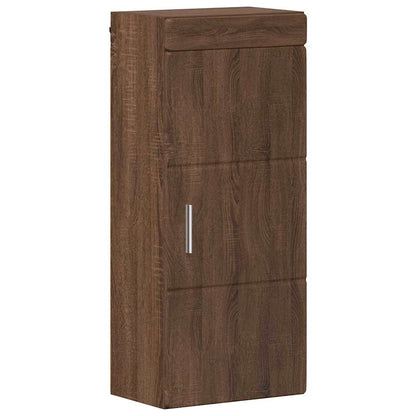 vidaXL Bathroom Wall Cabinet TULUM Brown Oak 37 x 24.5 x 86 cm