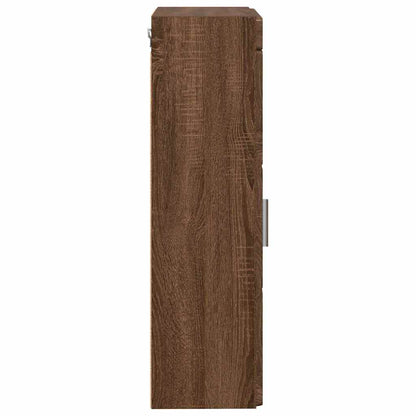 vidaXL Bathroom Wall Cabinet TULUM Brown Oak 37 x 24.5 x 86 cm