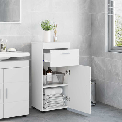 vidaXL Bathroom Cabinet Set with Drawer TULUM White 37 x 31.5 x 82 cm