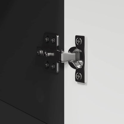 vidaXL Bathroom Cabinet Set with Drawer TULUM Black 37 x 31.5 x 82 cm