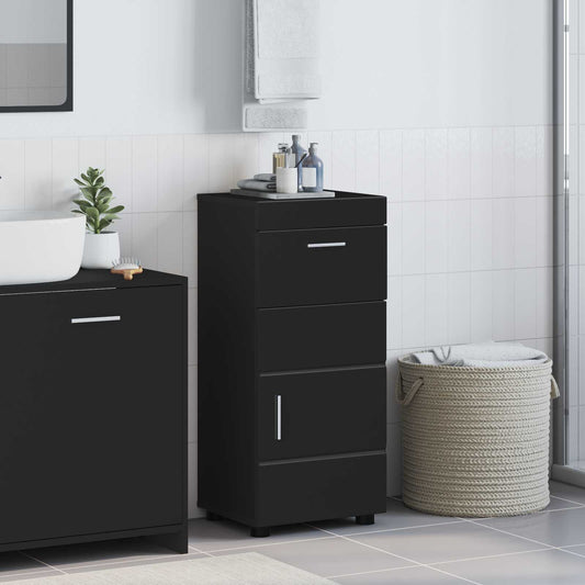 vidaXL Bathroom Cabinet Set TULUM Black 37 x 31.5 x 82 cm
