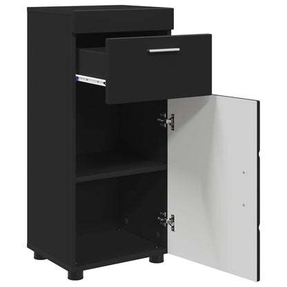 vidaXL Bathroom Cabinet Set TULUM Black 37 x 31.5 x 82 cm