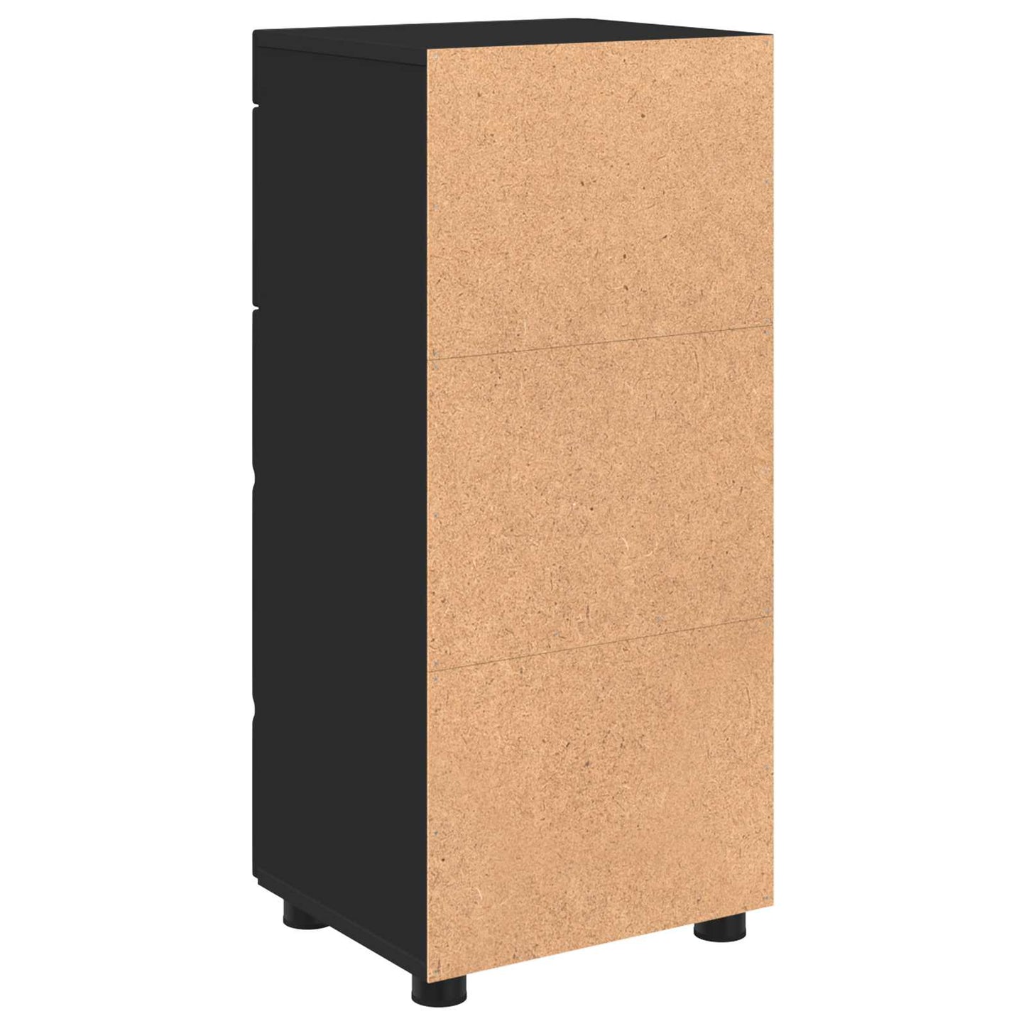vidaXL Bathroom Cabinet Set with Drawer TULUM Black 37 x 31.5 x 82 cm