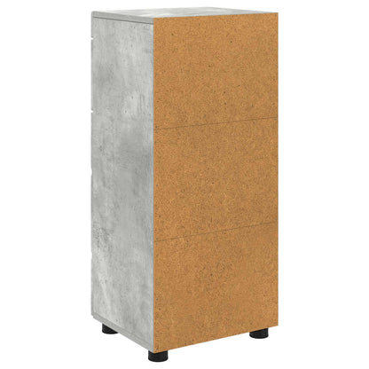 vidaXL Bathroom Cabinet Set TULUM Concrete Grey 37 x 31.5 x 82 cm