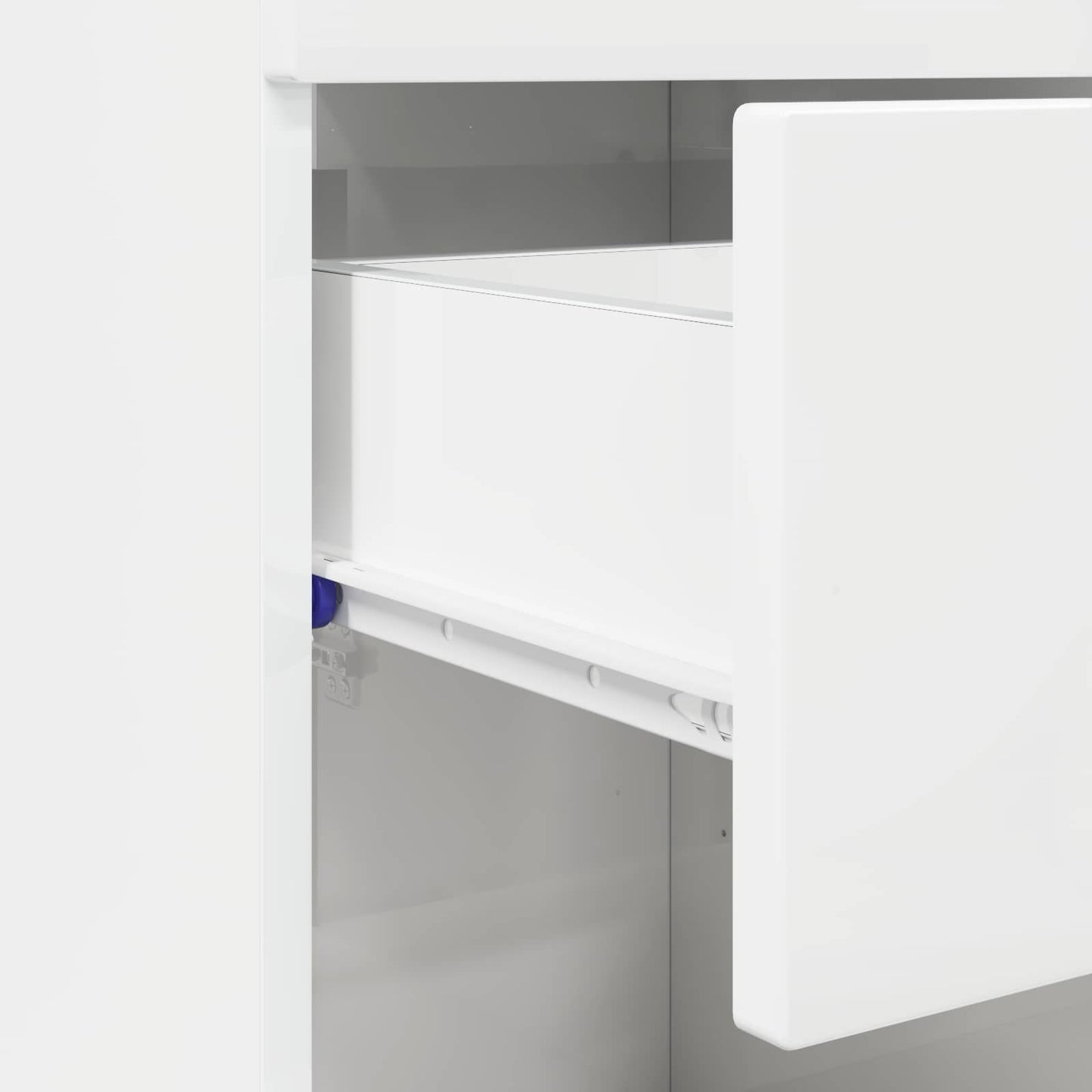 vidaXL Bathroom Cabinet Set TULUM High Gloss White 37 x 31.5 x 82 cm