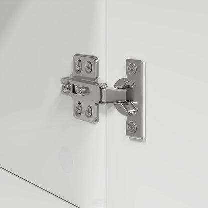 vidaXL Bathroom Cabinet Set TULUM High Gloss White 37 x 31.5 x 82 cm