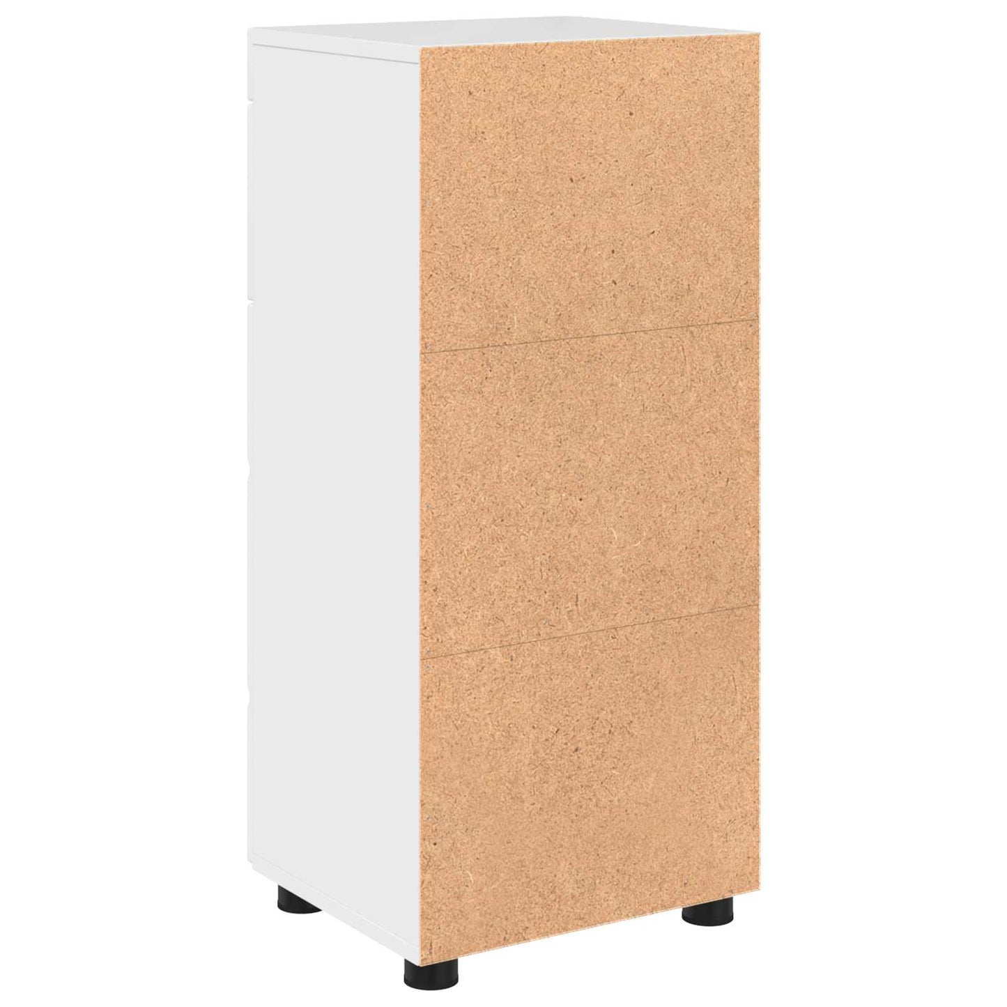 vidaXL Bathroom Cabinet Set TULUM High Gloss White 37 x 31.5 x 82 cm