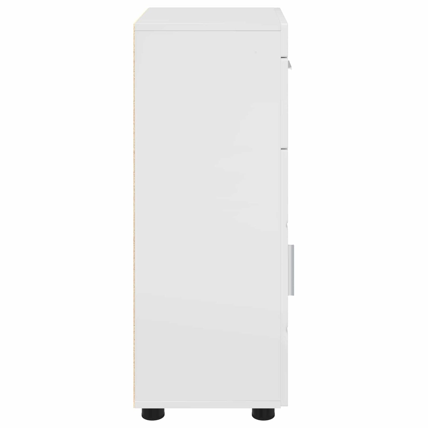 vidaXL Bathroom Cabinet Set TULUM High Gloss White 37 x 31.5 x 82 cm