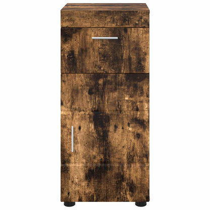 vidaXL Bathroom Cabinet Set TULUM Smoked Oak 37 x 31.5 x 82 cm