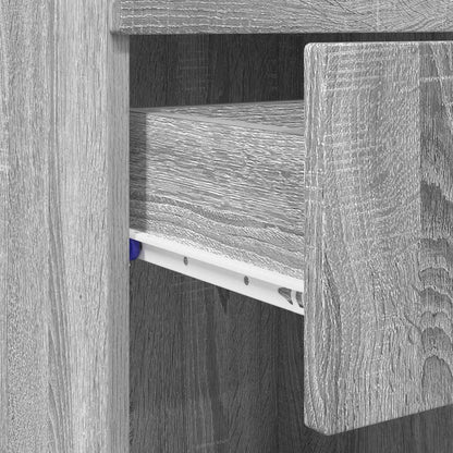 vidaXL Bathroom Cabinet Set TULUM Grey Sonoma 37 x 31.5 x 82 cm