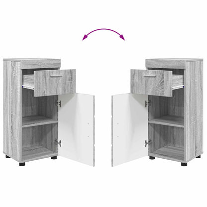vidaXL Bathroom Cabinet Set TULUM Grey Sonoma 37 x 31.5 x 82 cm