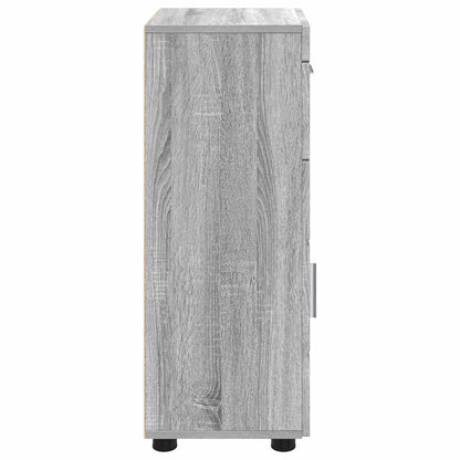 vidaXL Bathroom Cabinet Set TULUM Grey Sonoma 37 x 31.5 x 82 cm