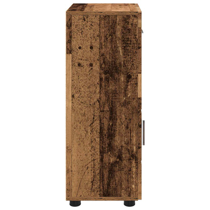 vidaXL Bathroom Cabinet Set TULUM Old Wood 37 x 31.5 x 82 cm