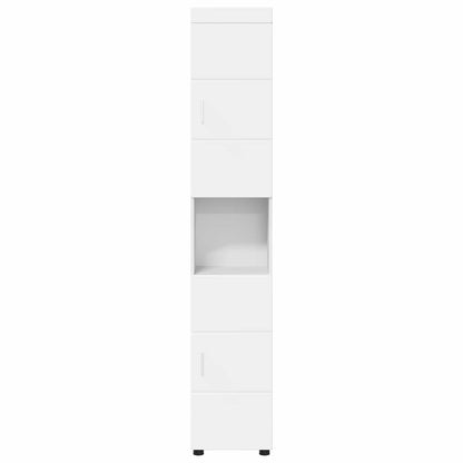 vidaXL Bathroom Cabinet Set TULUM White 37 x 31.5 x 203 cm