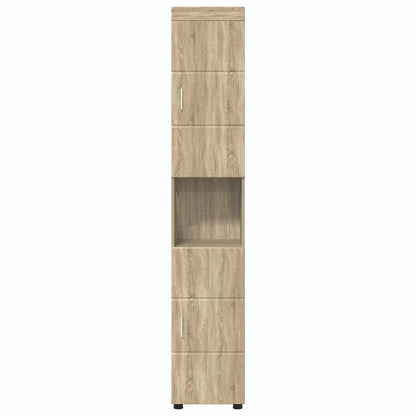 vidaXL Bathroom Cabinet Set TULUM Sonoma Oak 37 x 31.5 x 203 cm