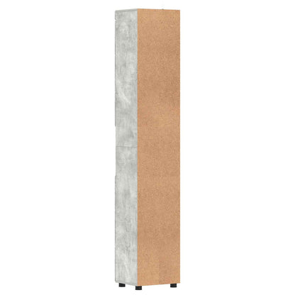 vidaXL Bathroom Cabinet Set TULUM Concrete Grey 37 x 31.5 x 203 cm