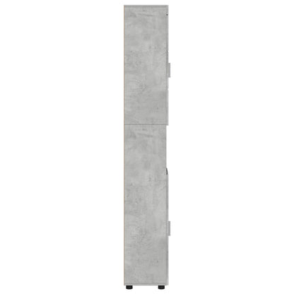vidaXL Bathroom Cabinet Set TULUM Concrete Grey 37 x 31.5 x 203 cm