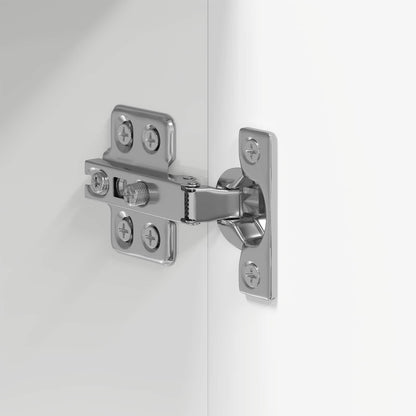 vidaXL Bathroom Cabinet Set TULUM High Gloss White 37 x 31.5 x 203 cm