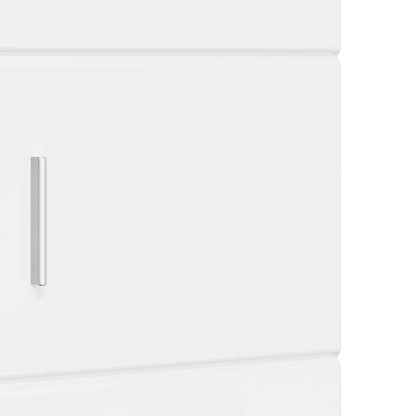 vidaXL Bathroom Cabinet Set TULUM High Gloss White 37 x 31.5 x 203 cm